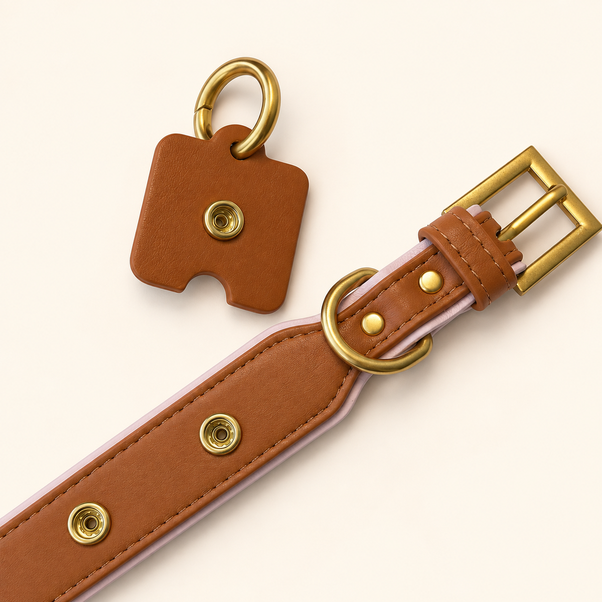 Toffee Blush Dog Collar | Tail & Whisker