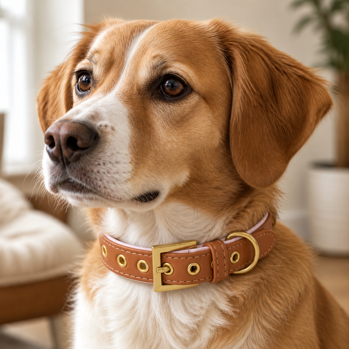 Toffee Blush Dog Collar | Tail & Whisker