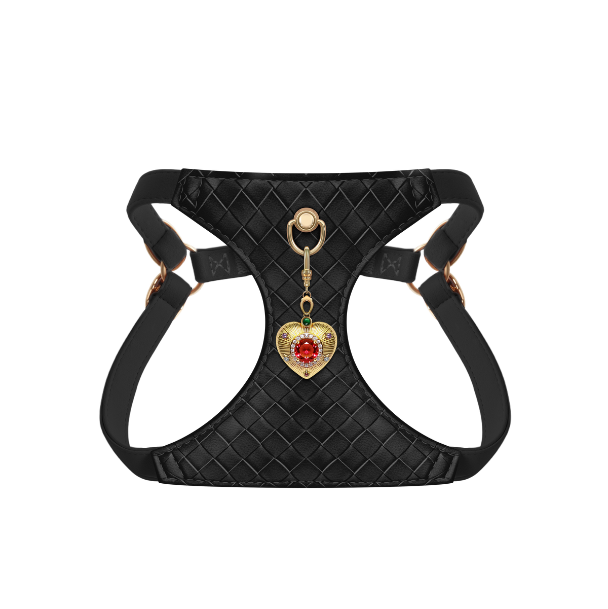 Onyx Weave Pendant Dog Harness Set