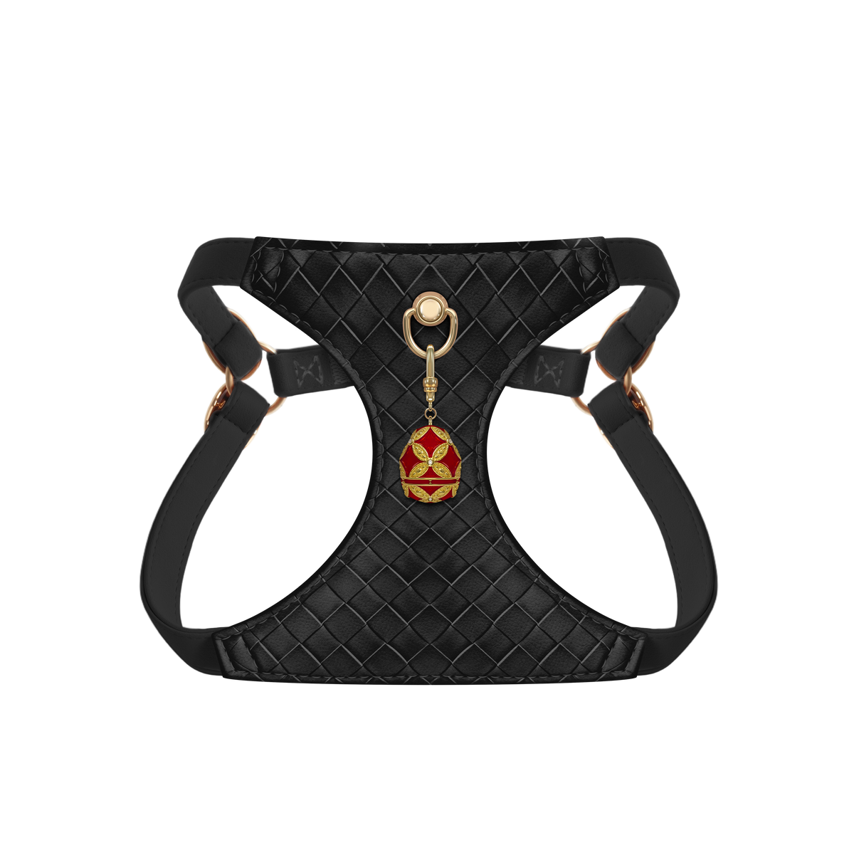 Onyx Weave Pendant Dog Harness Set - alternate view