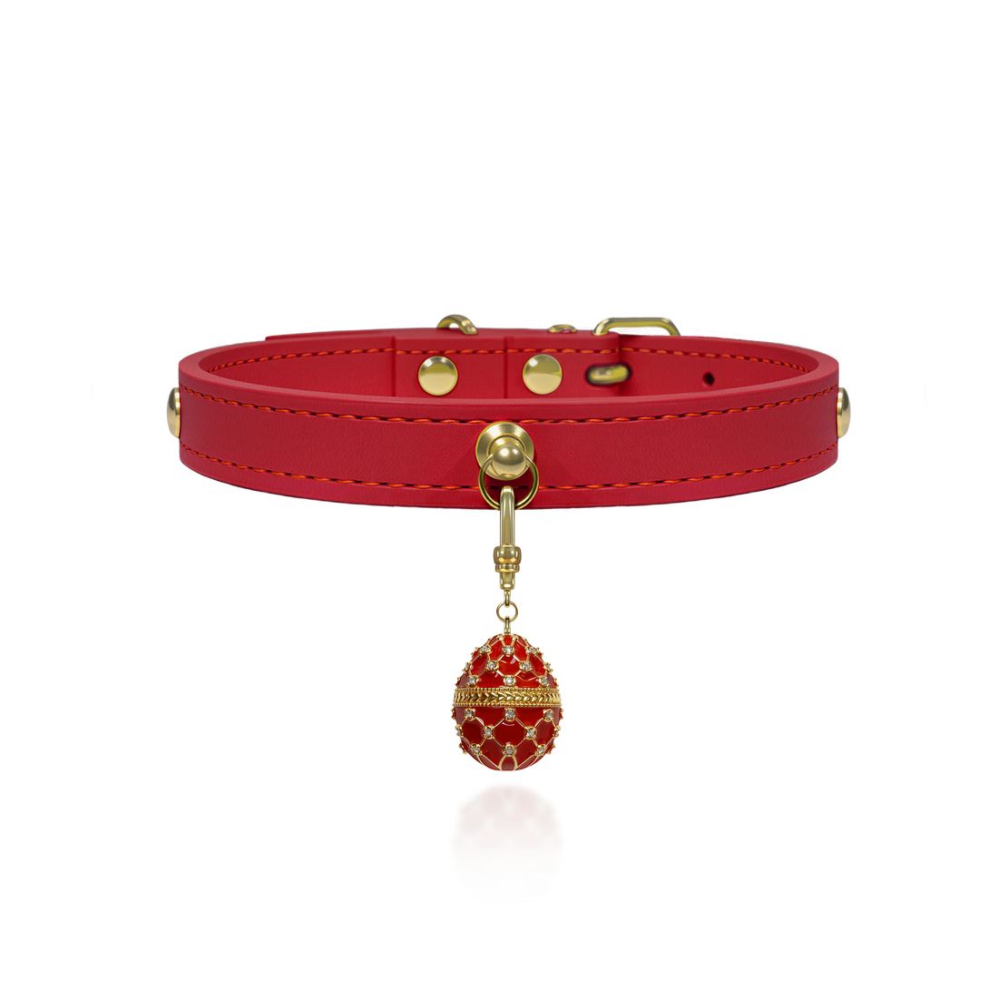 Collar Colgante Rojo Carmesí