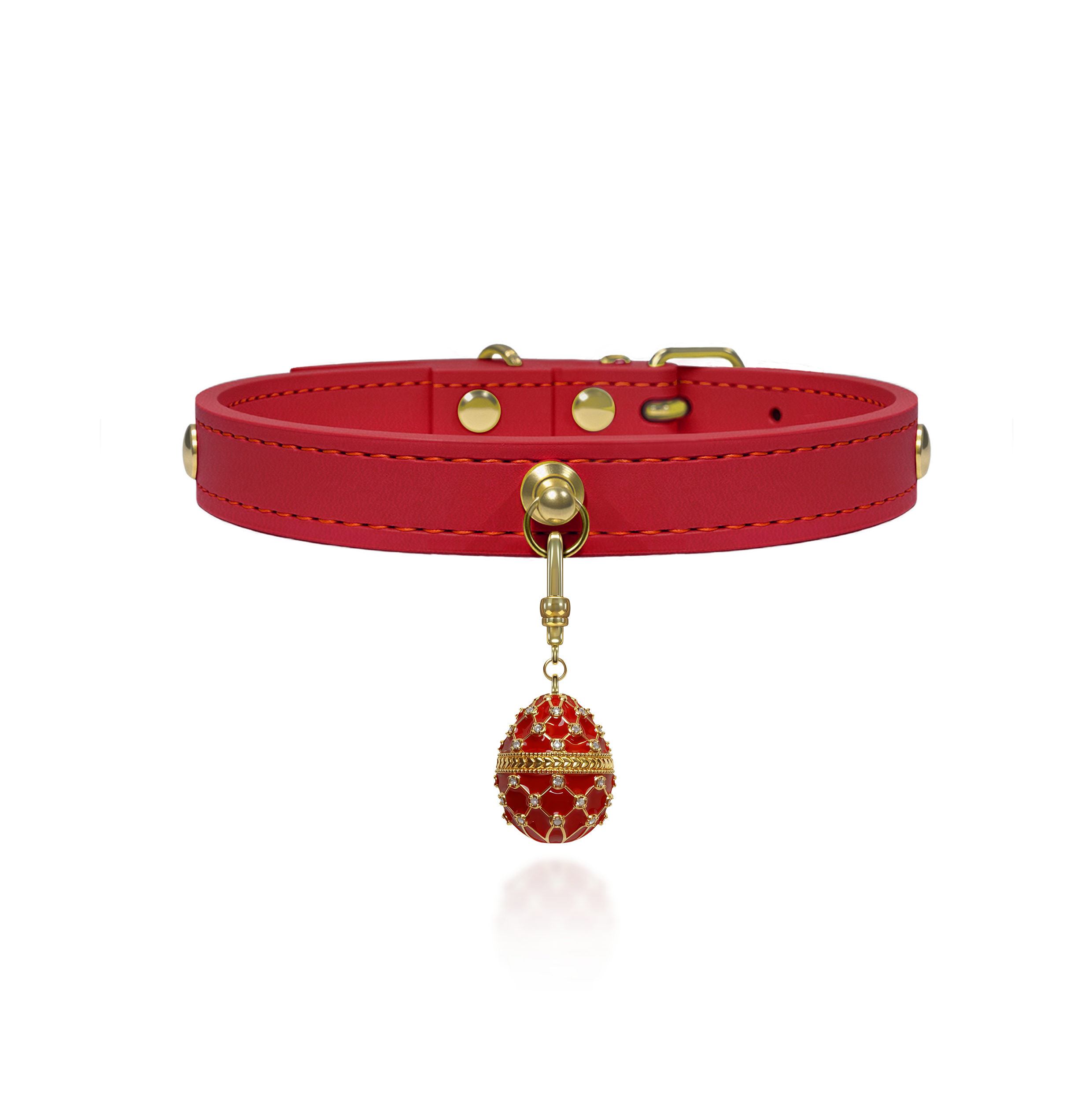 Collar Colgante Rojo Carmesí