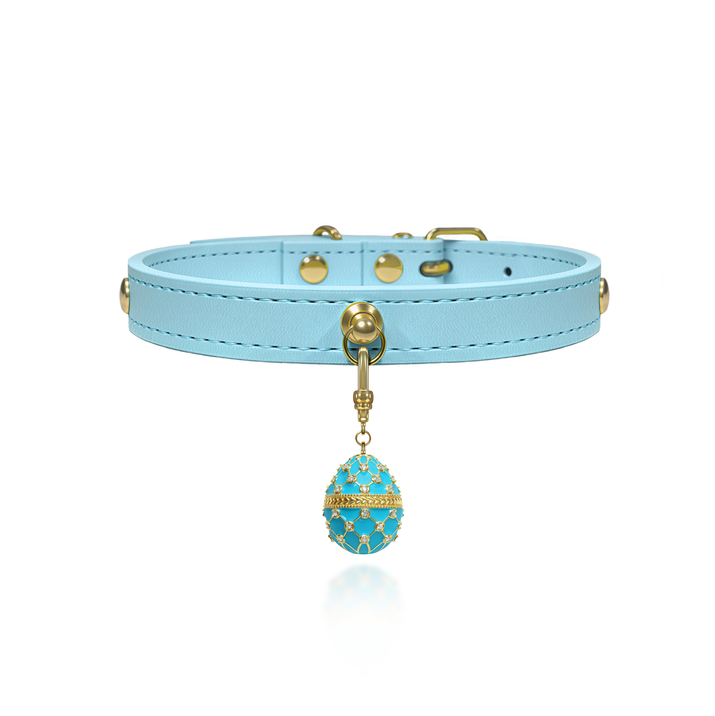 Collar Colgante Azul Aguamarina