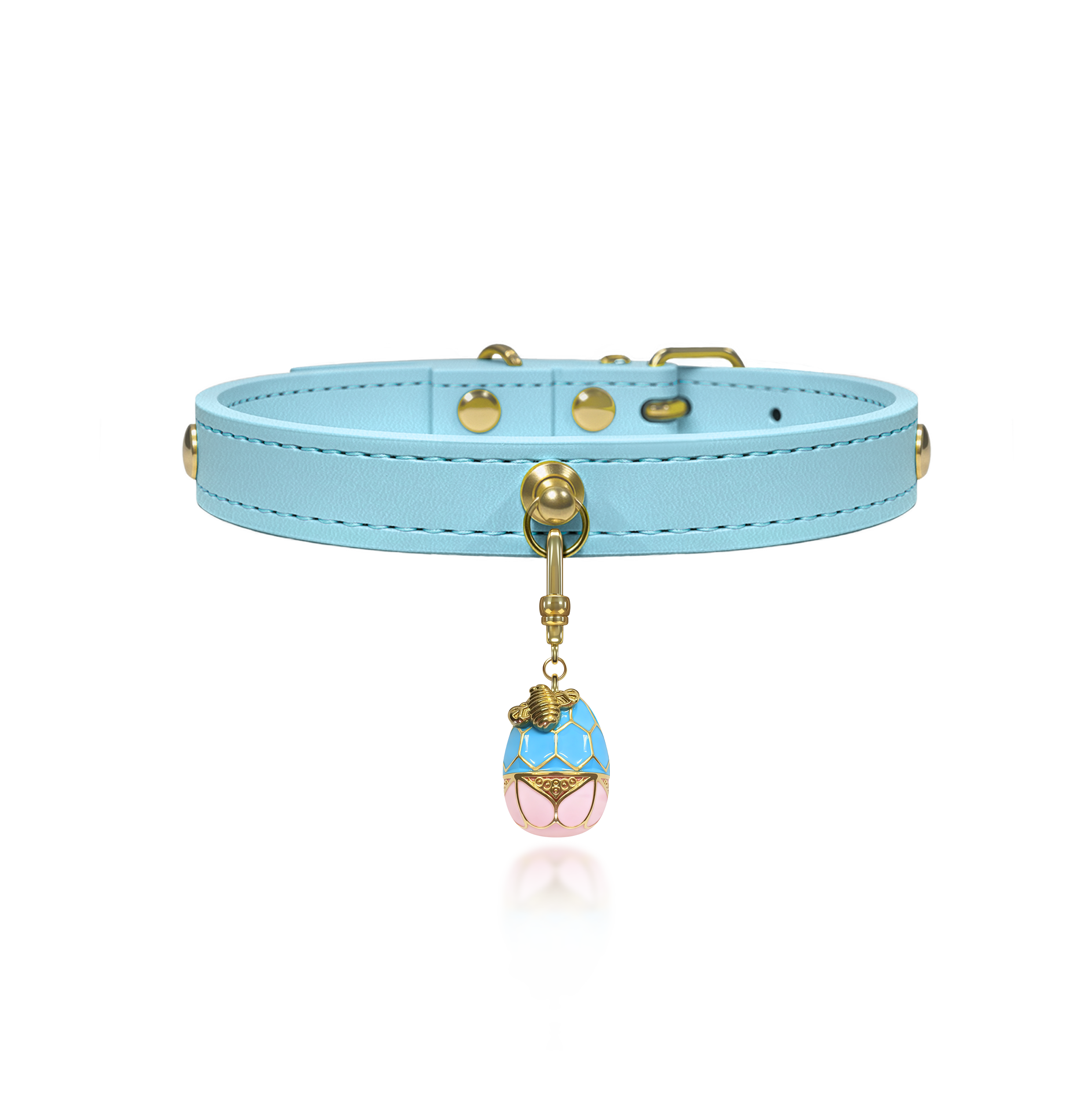 Collar Colgante Azul Aguamarina