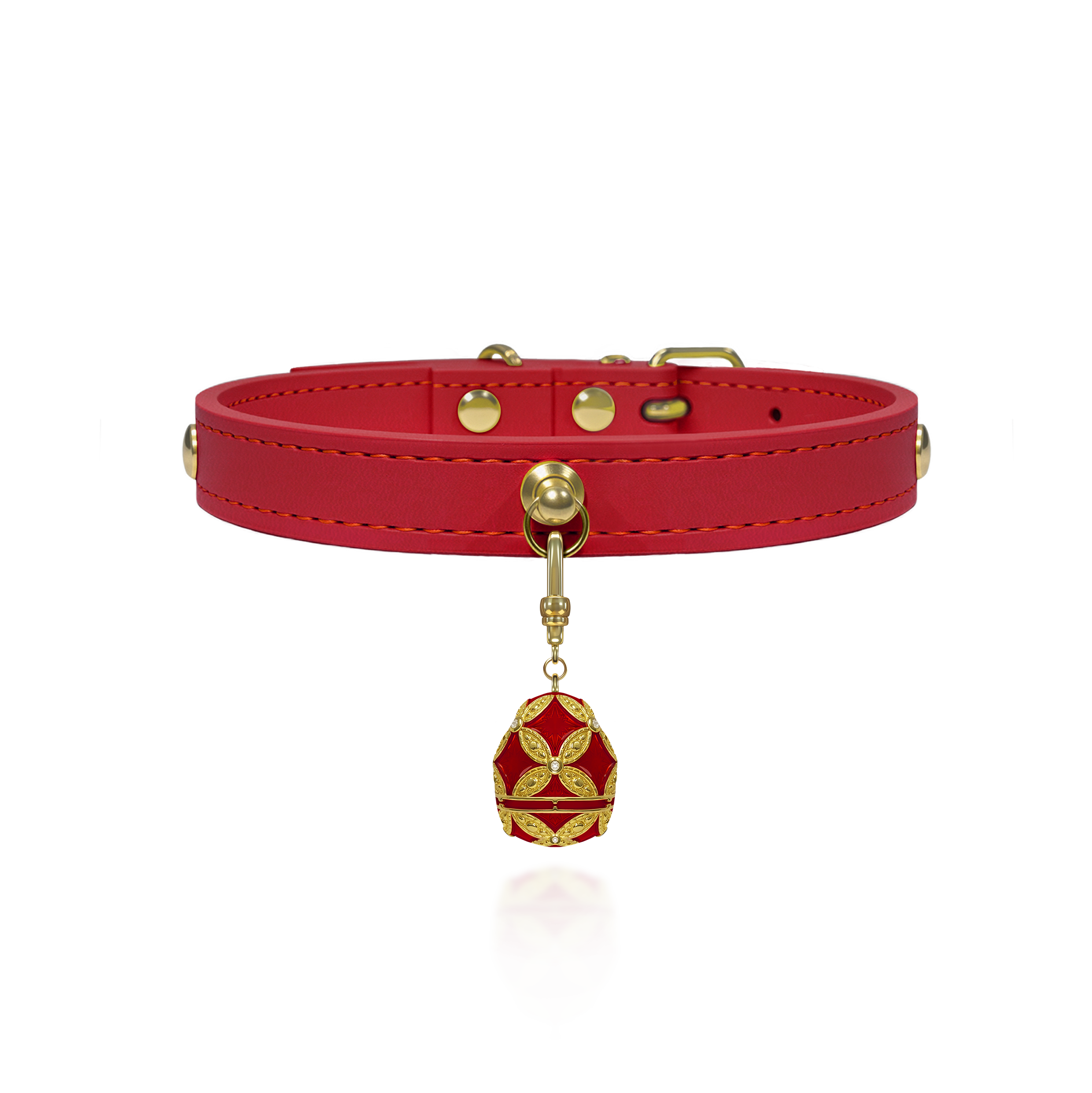 Collar Colgante Rojo Carmesí
