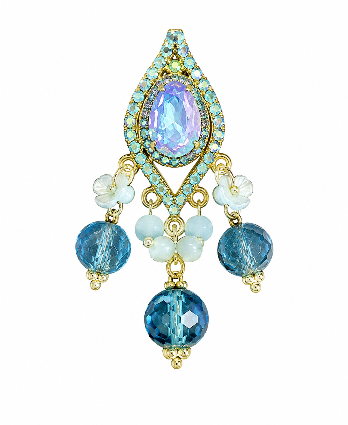 Aqua Lagoon 3 Dog Collar Charm
