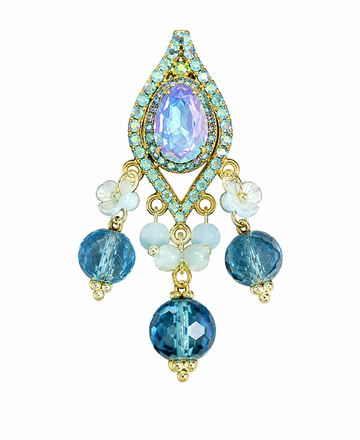 Aqua Lagoon 3 Dog Collar Charm