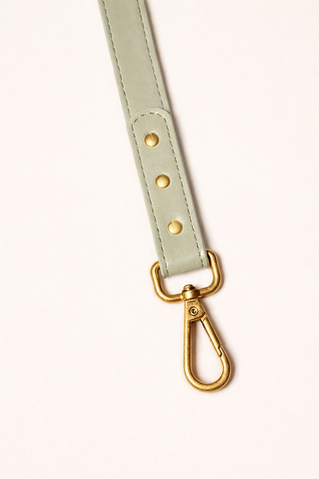 Olive Green Leather Dog Leash