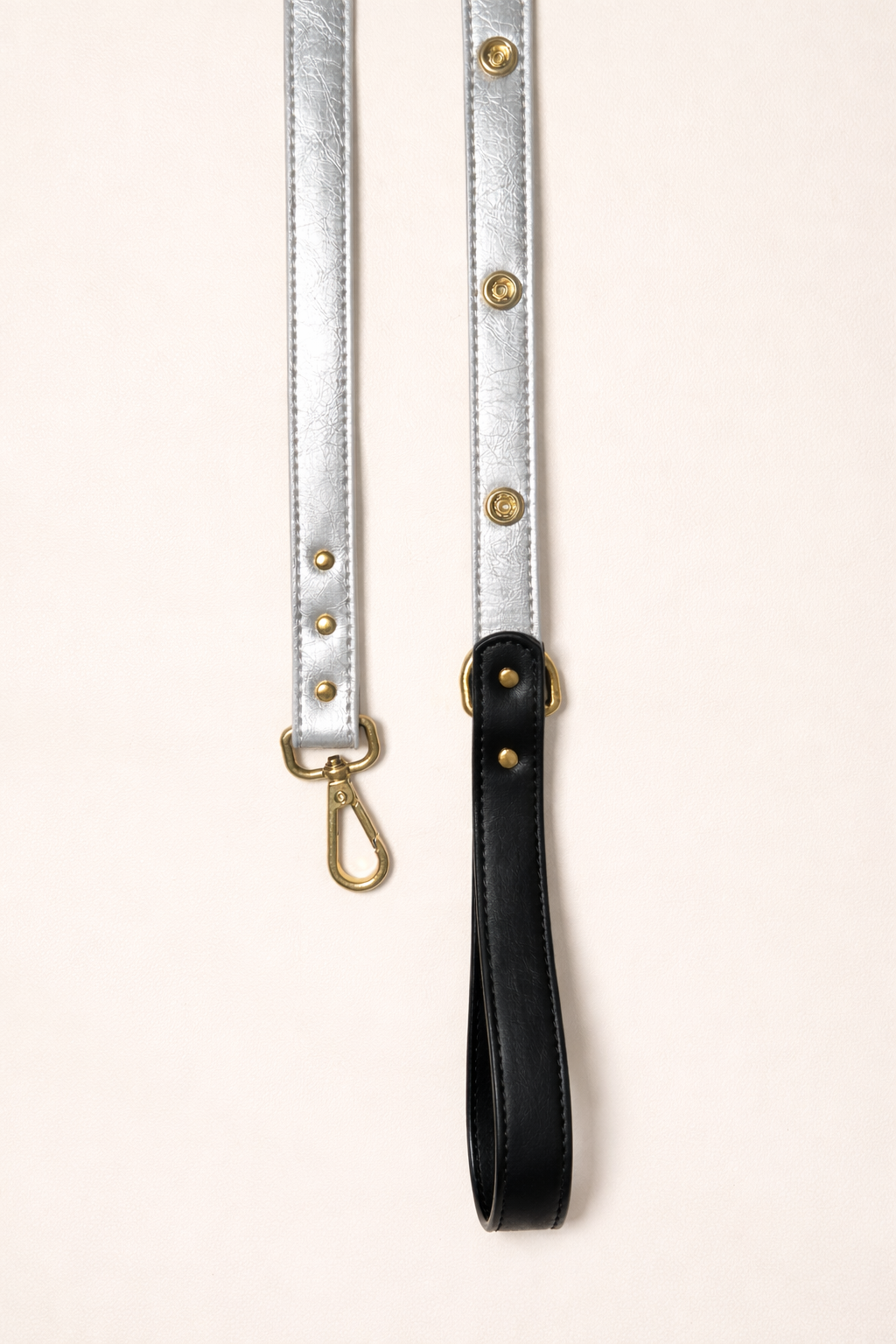 Silver & Black Dog Leash