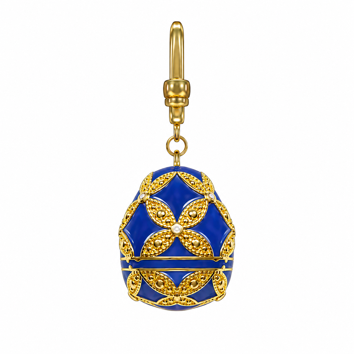 Imperial Fleur Dog Collar Charm - detail view