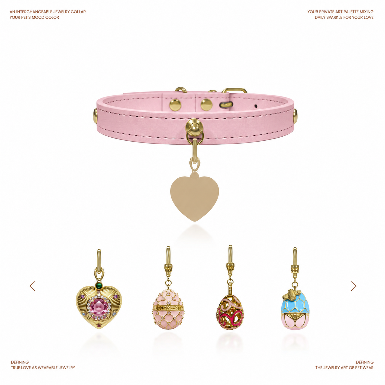 Collar Colgante Rosa Pétalo