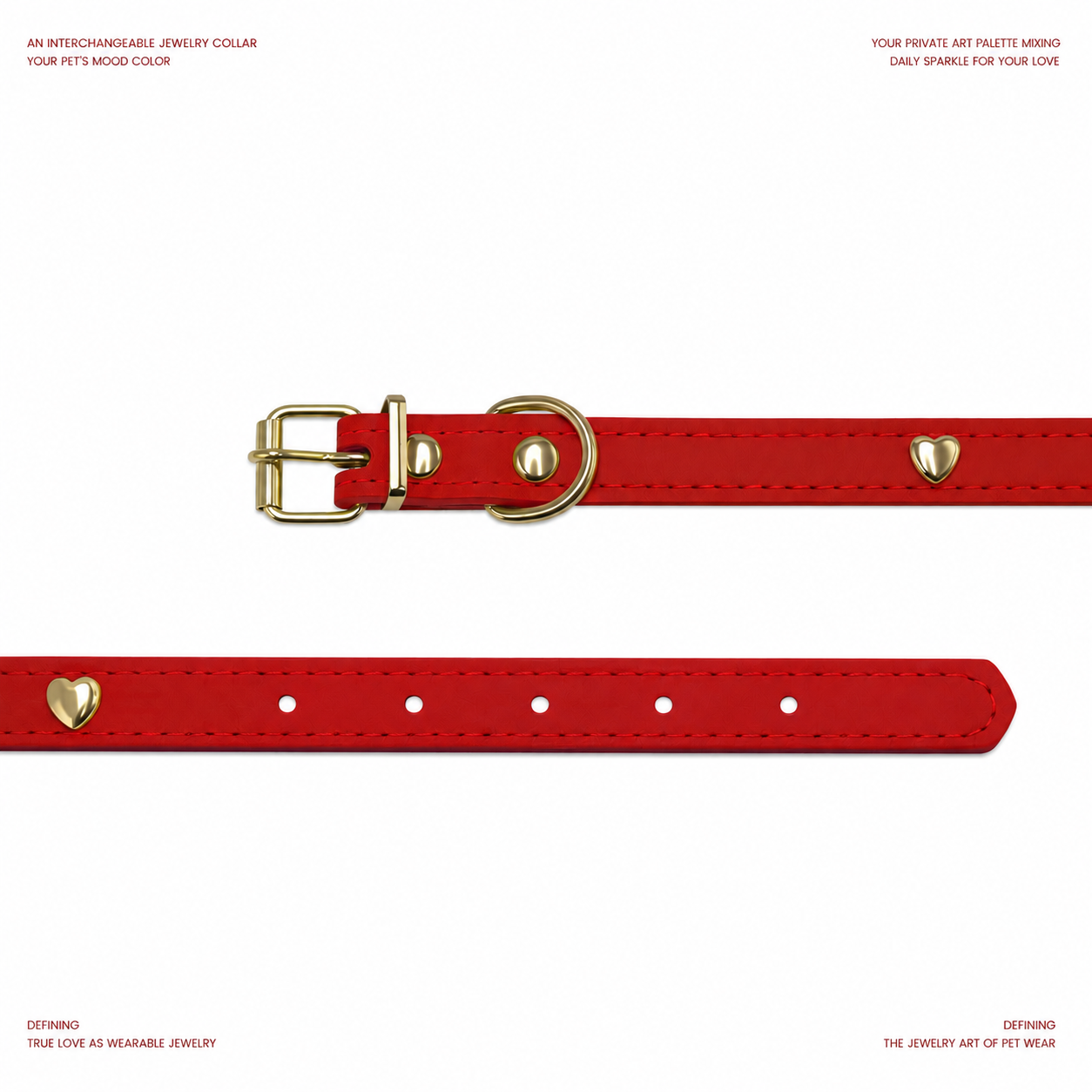 Collar Colgante Rojo Carmesí