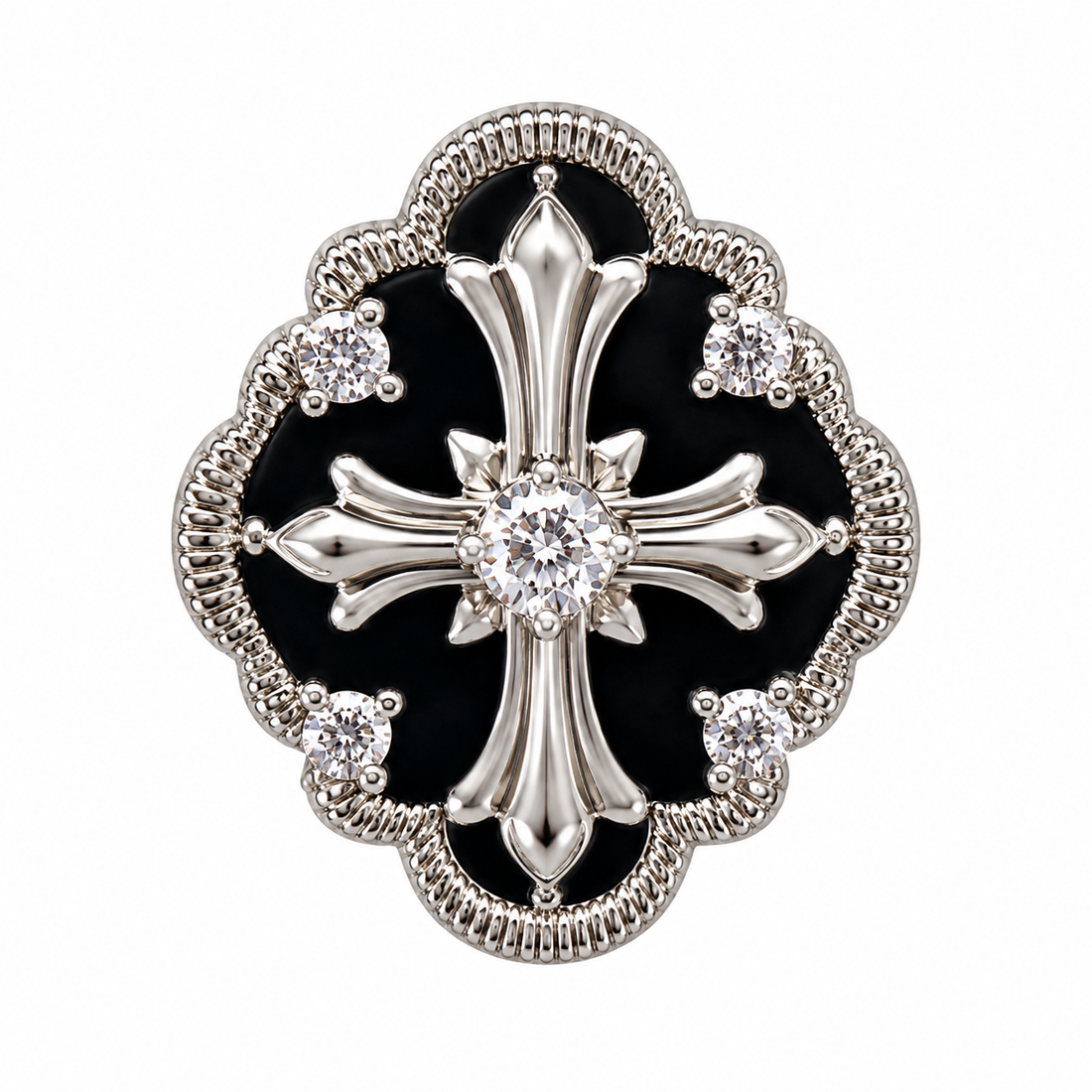 Midnight Baroque 3 Dog Collar Charm