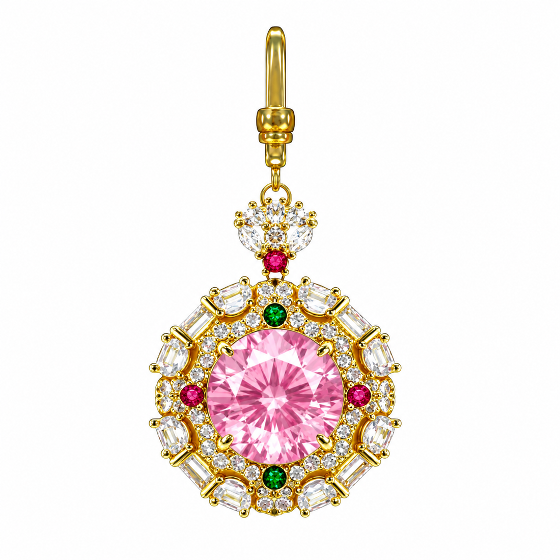 Radiant Crown Dog Collar Charm