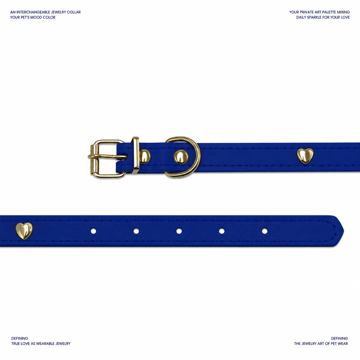 Collar Colgante Azul Rey