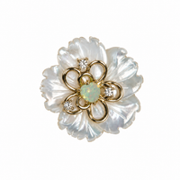 Aqua Pearl Garden 1 Dog Collar Charm | Tail & Whisker