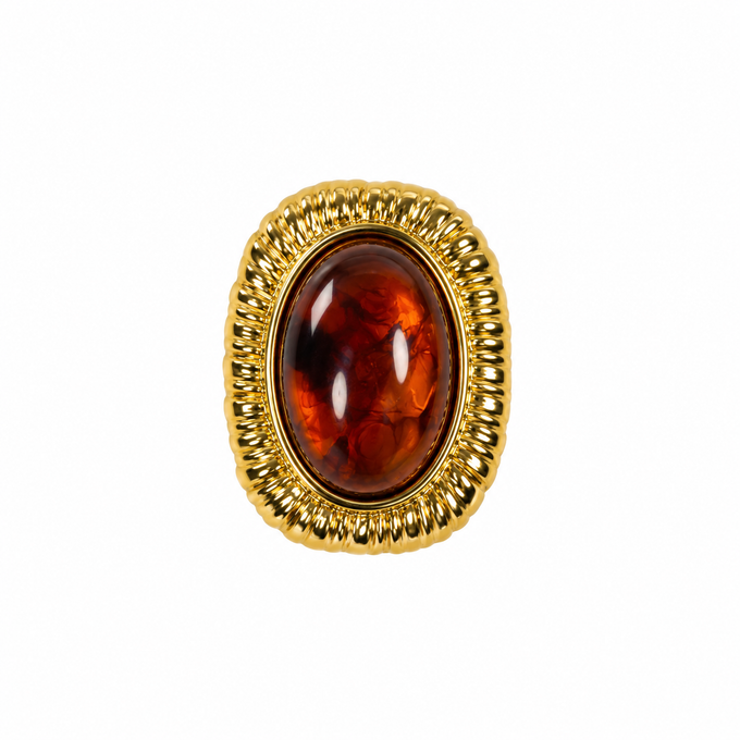Amber Tear 2 Dog Collar Charm | Tail & Whisker