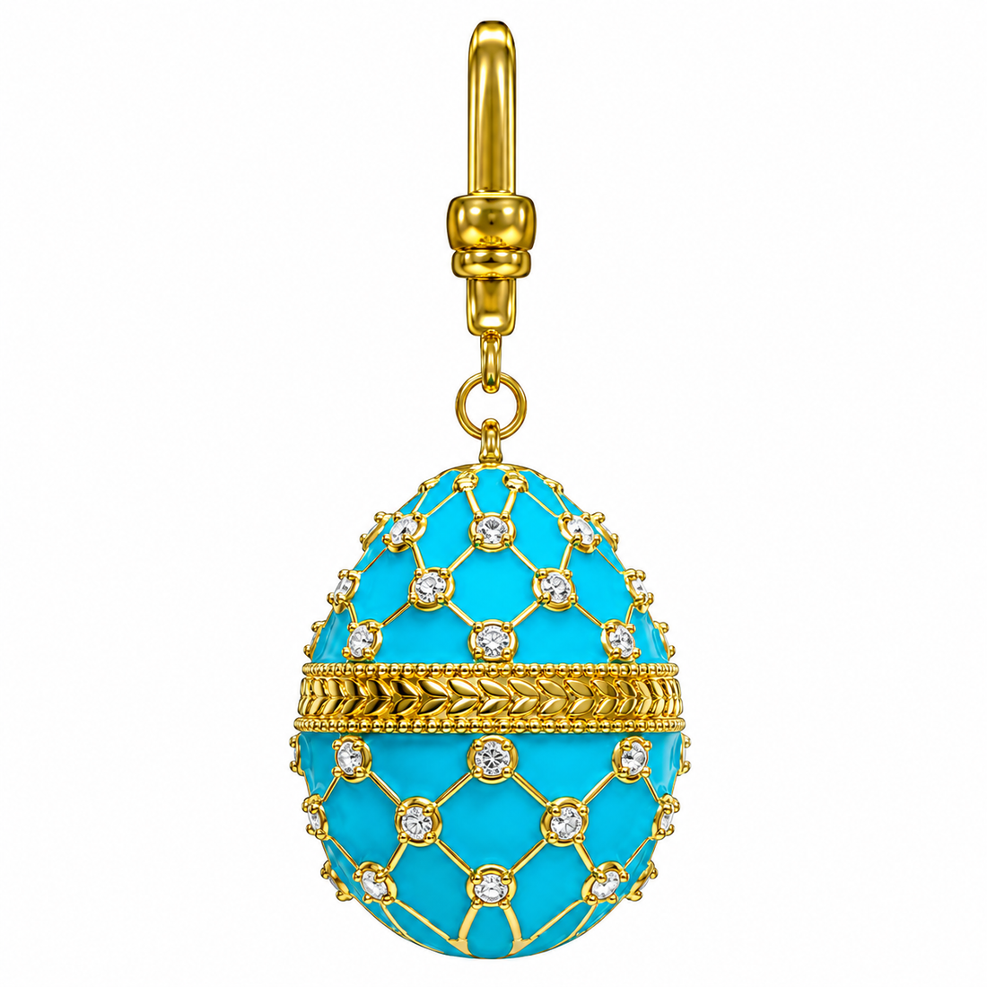 Trellis Egg Dog Collar Charm