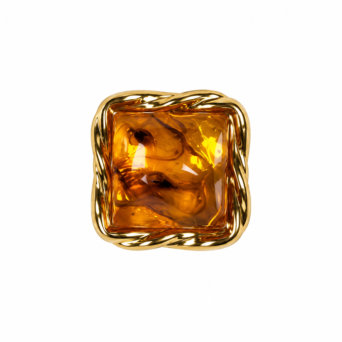Amber Tear 1 Dog Collar Charm | Tail & Whisker