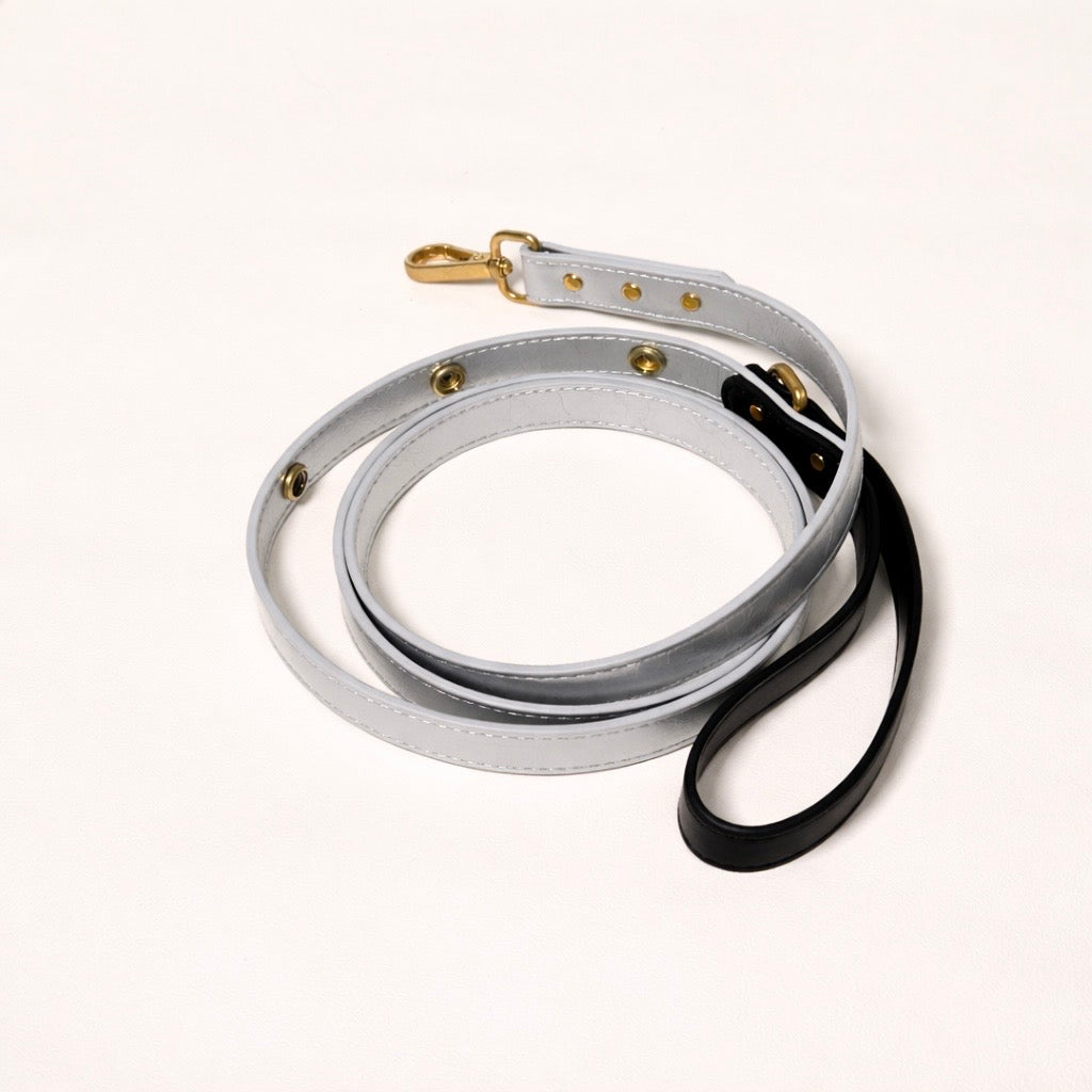 Silver & Black Dog Leash