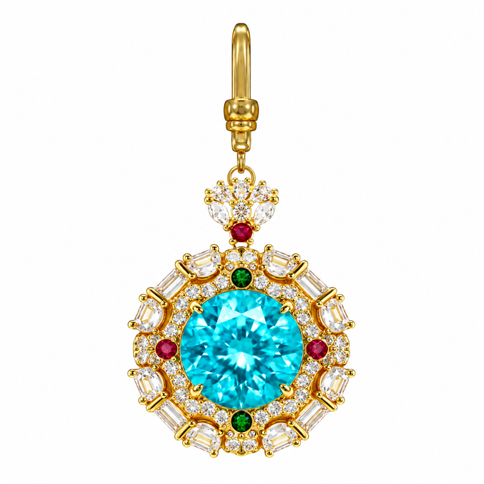 Radiant Crown Pendant Dog Collar Charm | Tail & Whisker