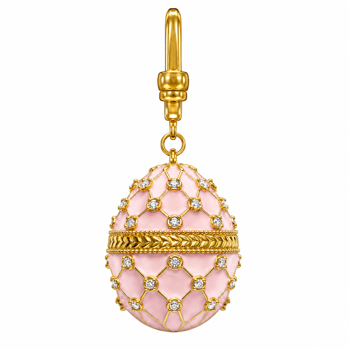 Trellis Egg Dog Collar Charm