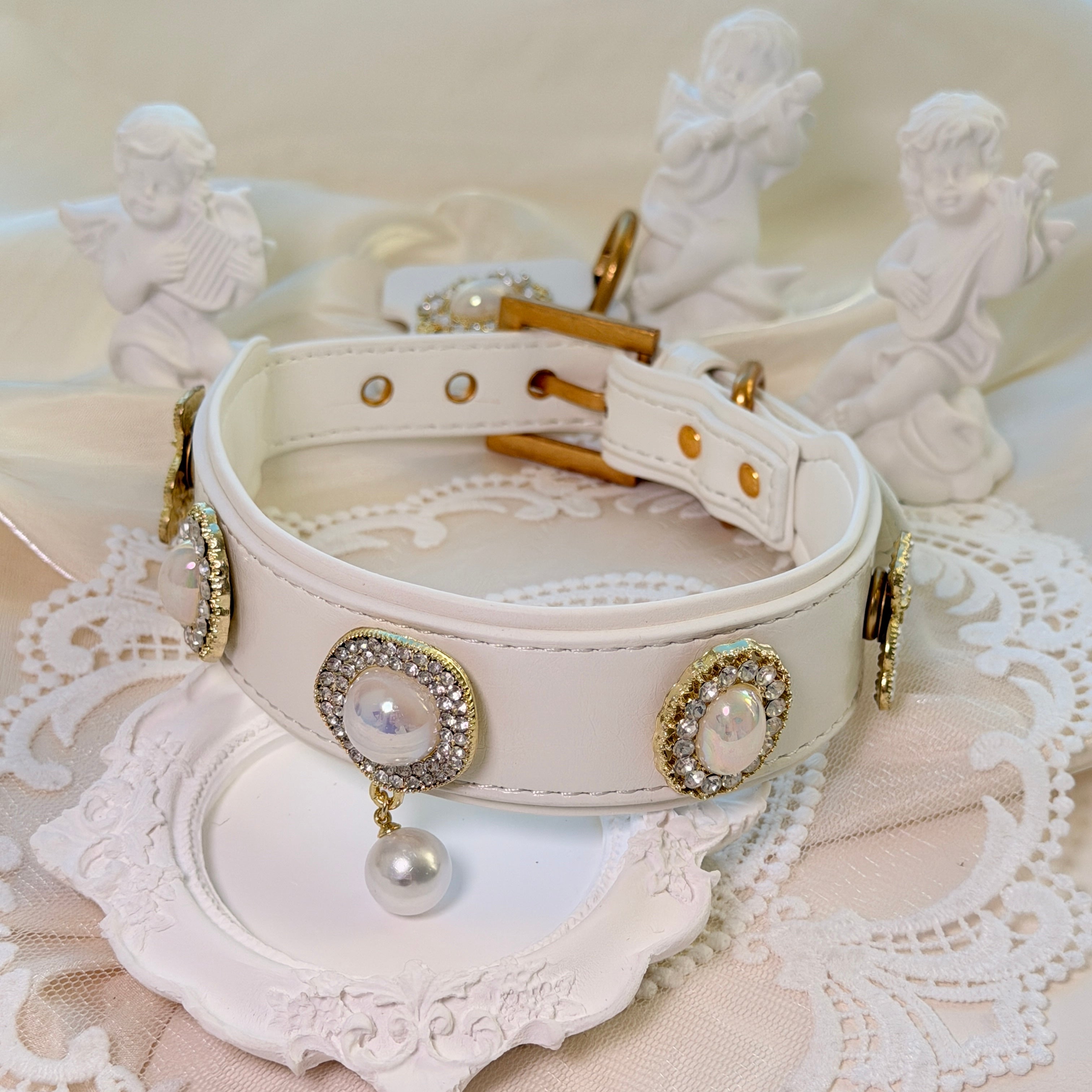"Luminous Pearl Radiance" Luxury Pet Charm