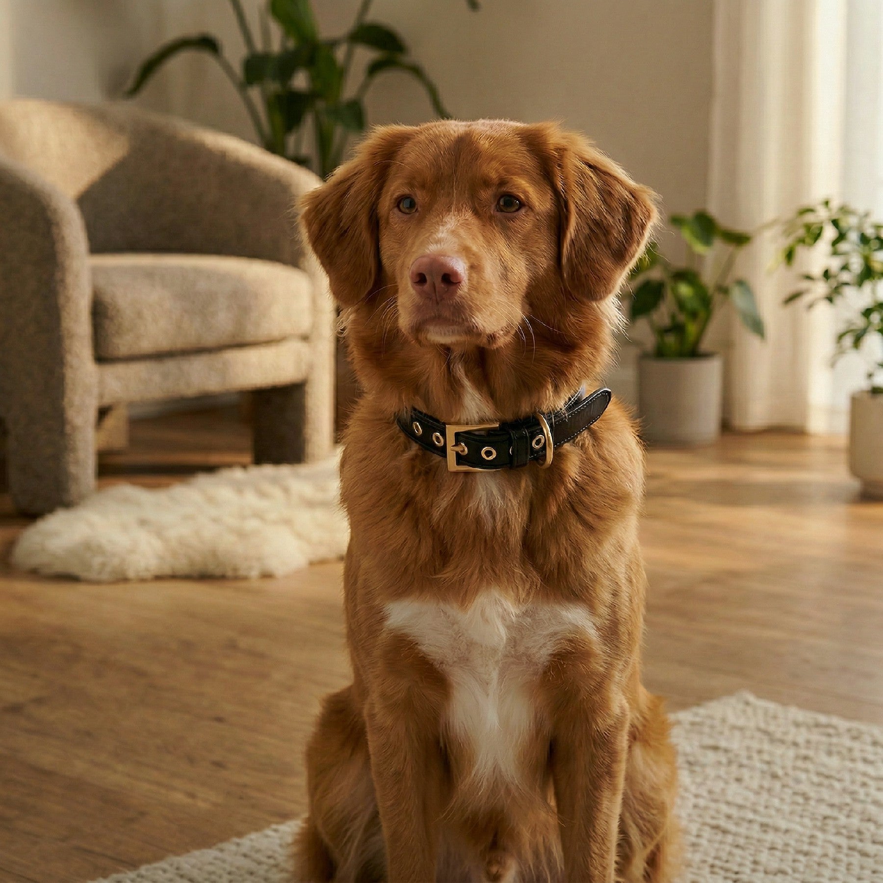 Black & Gold Dog Collar