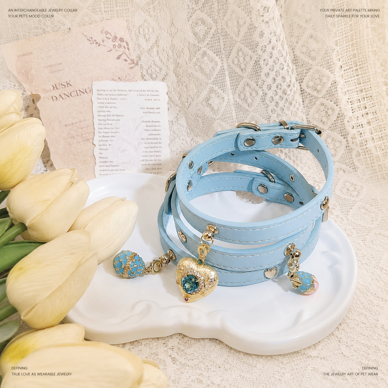 Collar Colgante Azul Aguamarina
