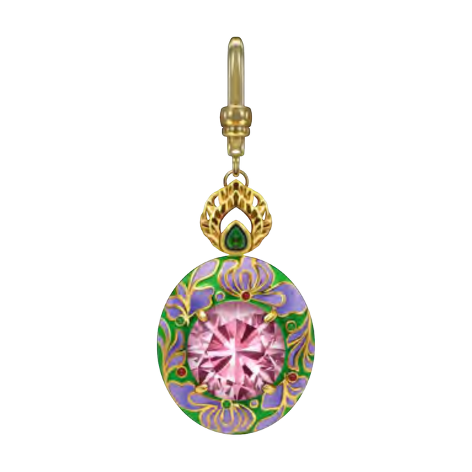 Floral Medallion Pendant Dog Collar Charm | Tail & Whisker