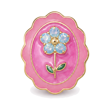 "Rose Enamel 1" Luxury Pet Charm