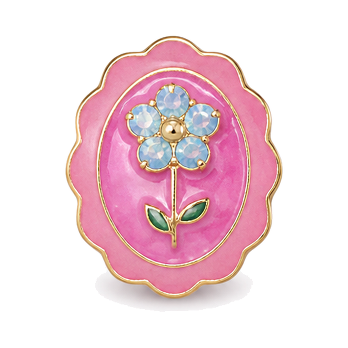 Rose Enamel 1 Dog Collar Charm | Tail & Whisker